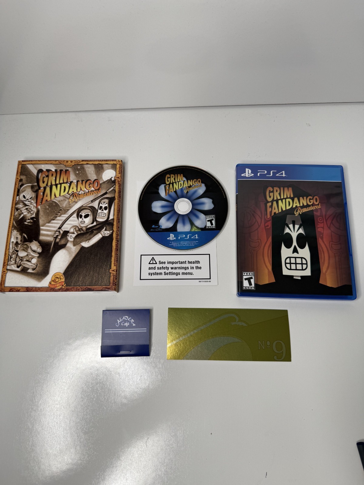 Grim Fandango Remastered PS4 Iam8bit Limited Edition with Golden Ticket +