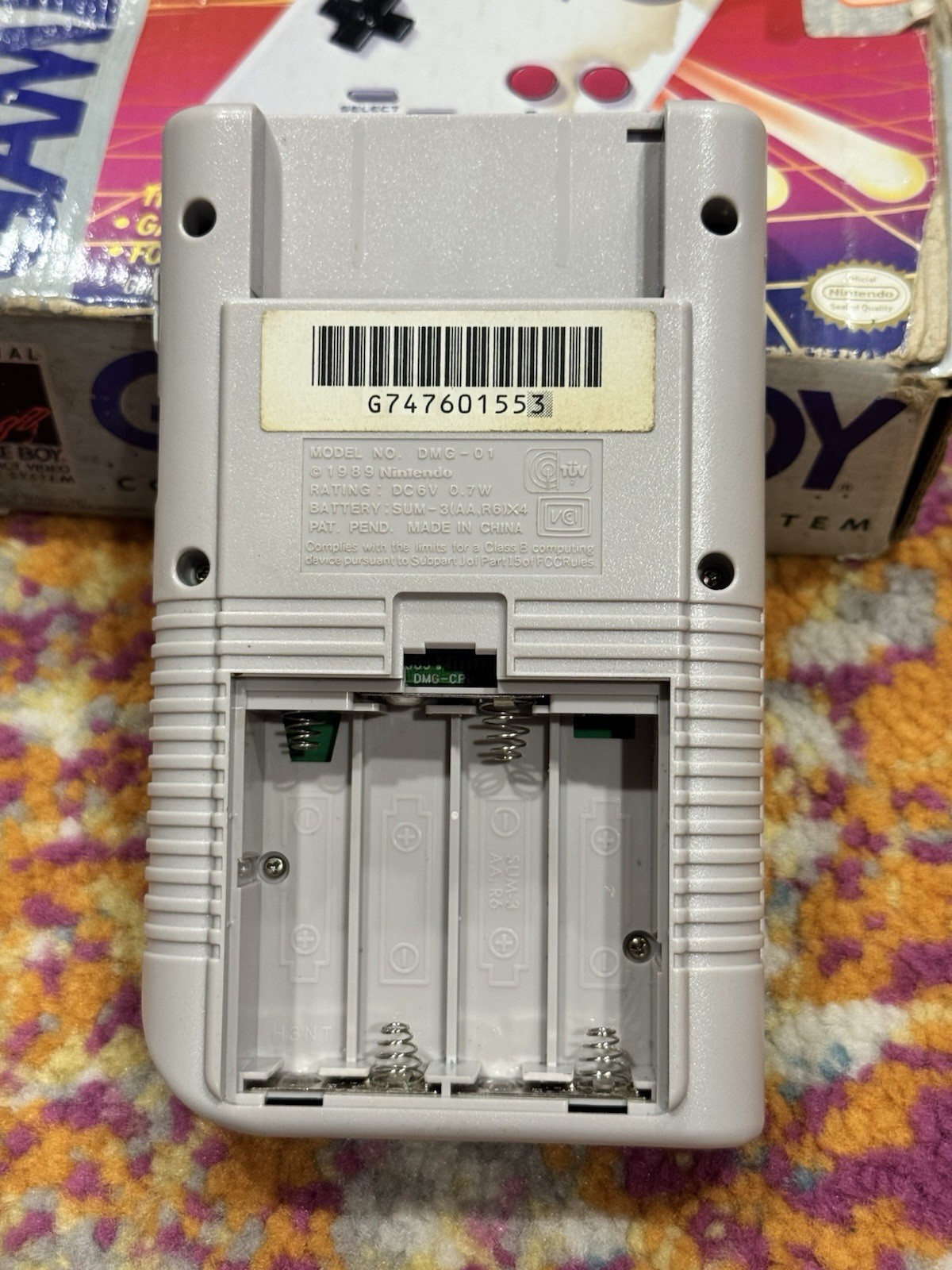 Nintendo Game Boy Original DMG IPS Backlit Backlight Original Gray System W Box