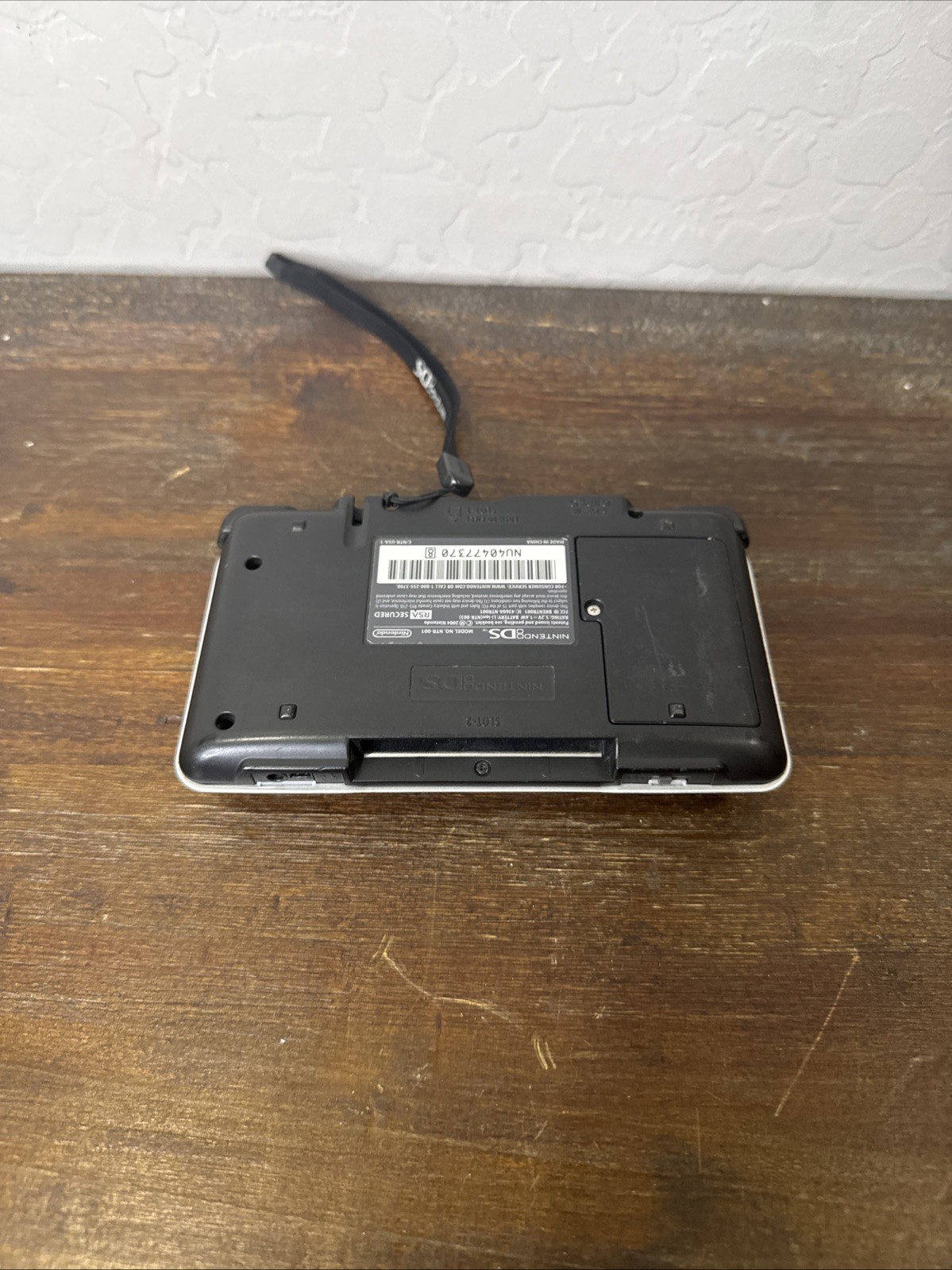 Nintendo DS Original Console NTR-001 Titanium Silver For Parts Bad Top Screen