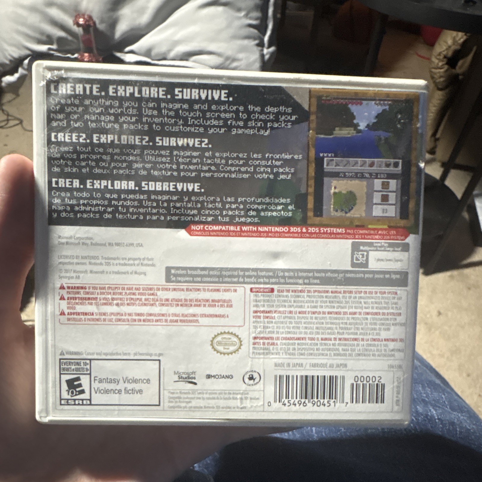 Minecraft: New Nintendo 3DS Edition Nintendo 3DS w/ Case, Manual, Multiplayer
