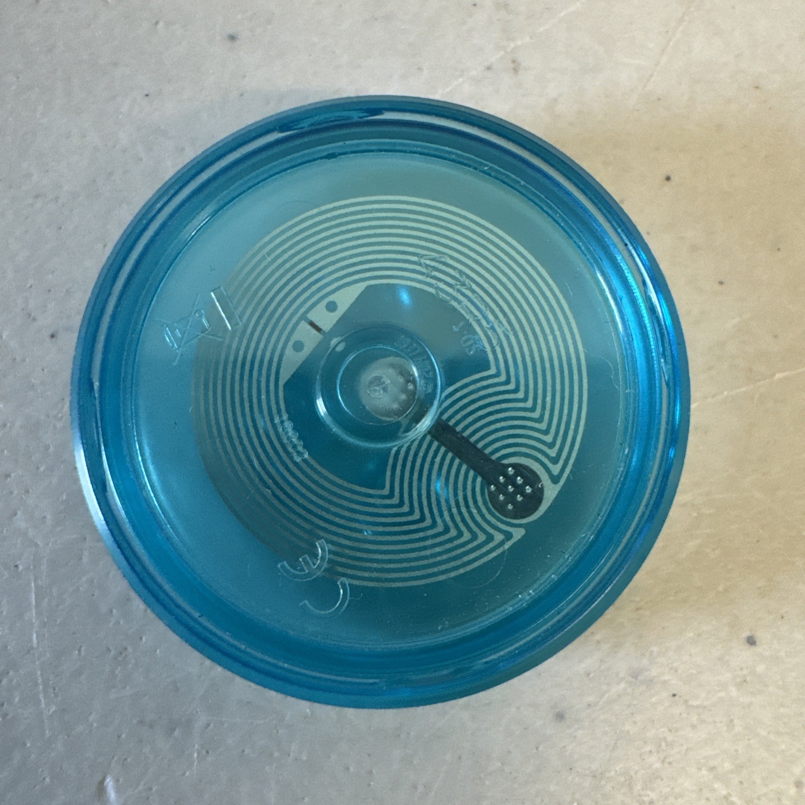 Lego Dimensions Trans Blue generic toy tag for vehicles and gadgets Transparent