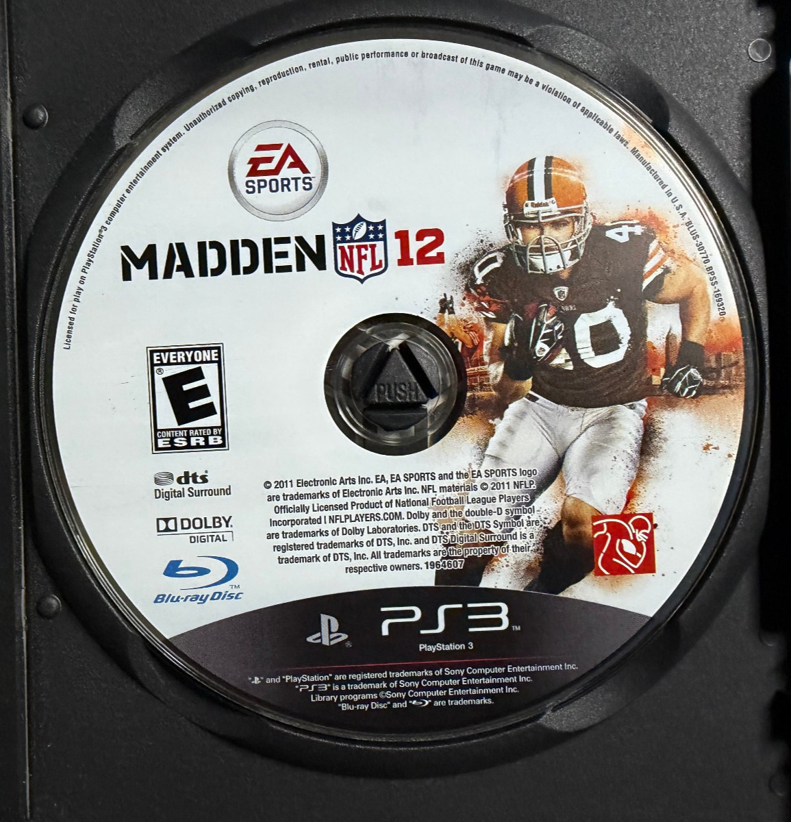 Madden NFL 12 (DISC ONLY) – Sony PS3 – EA Sports – Acceptable Condition