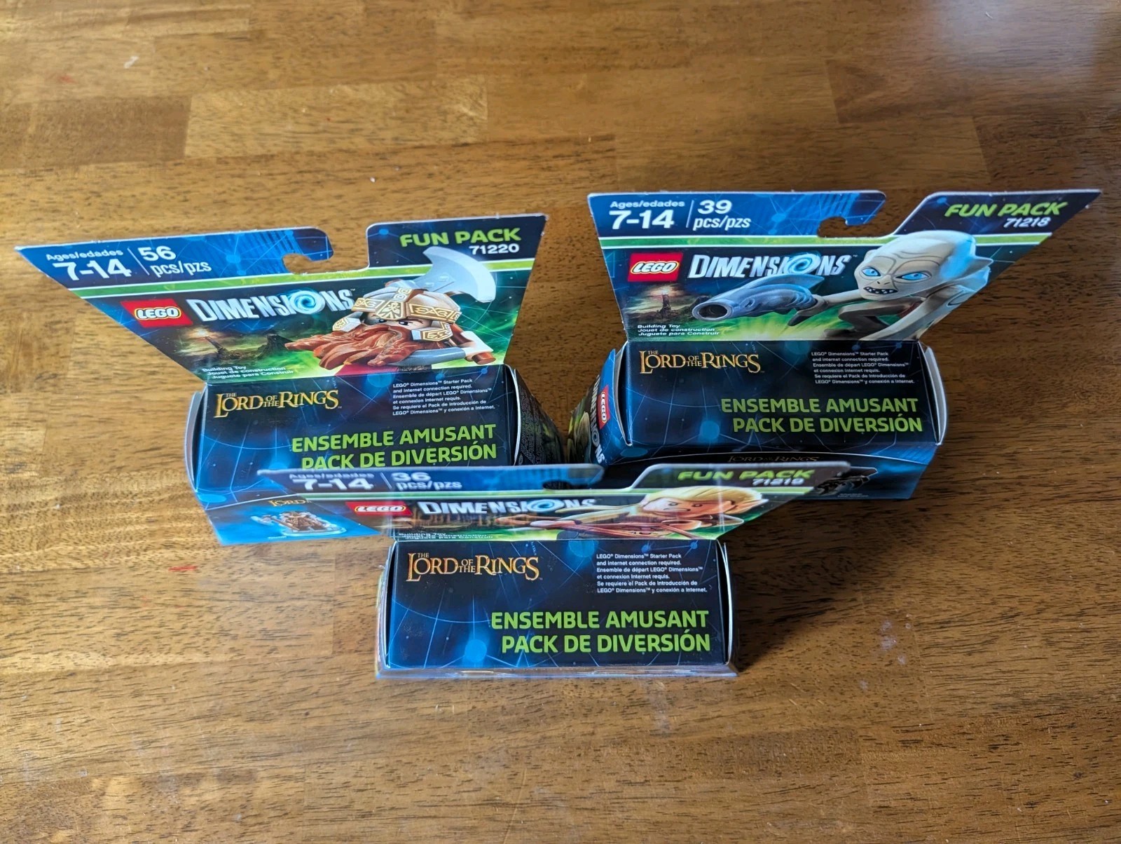Lego Dimensions Lord Of The Rings Lot Legolas Gollum Gimli 71218 71219 71220