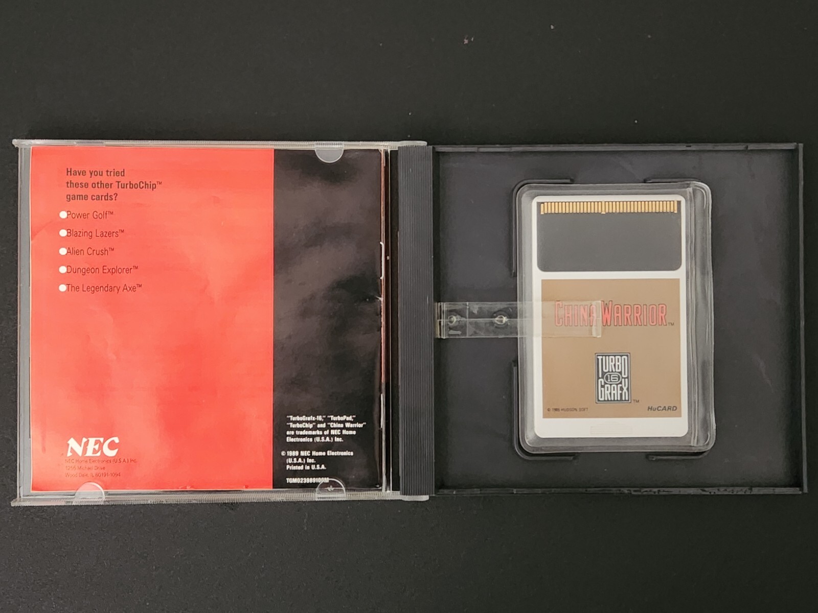 China Warrior(Nec TurboGrafx-16, 1989) Authentic & Complete with Case!