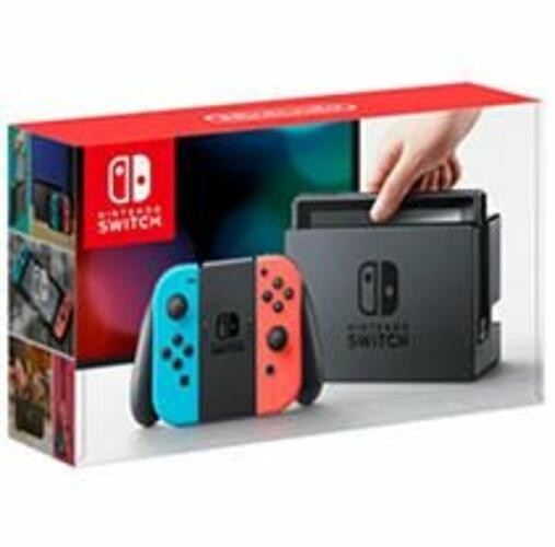 Nintendo Switch Console with Neon Blue Red Joy-Con and Pro Controller 32GB FHD