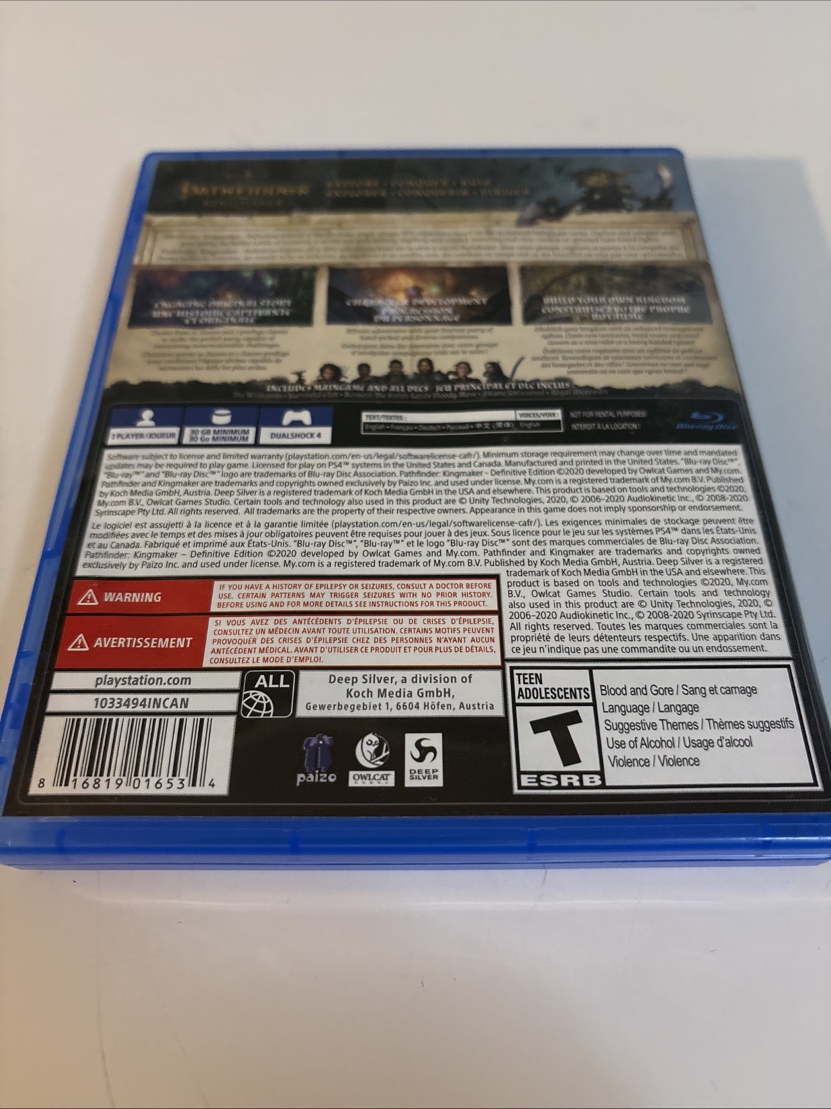 Pathfinder Kingmaker Definitive Edition PS4 Playstation – Fast Free Shipping