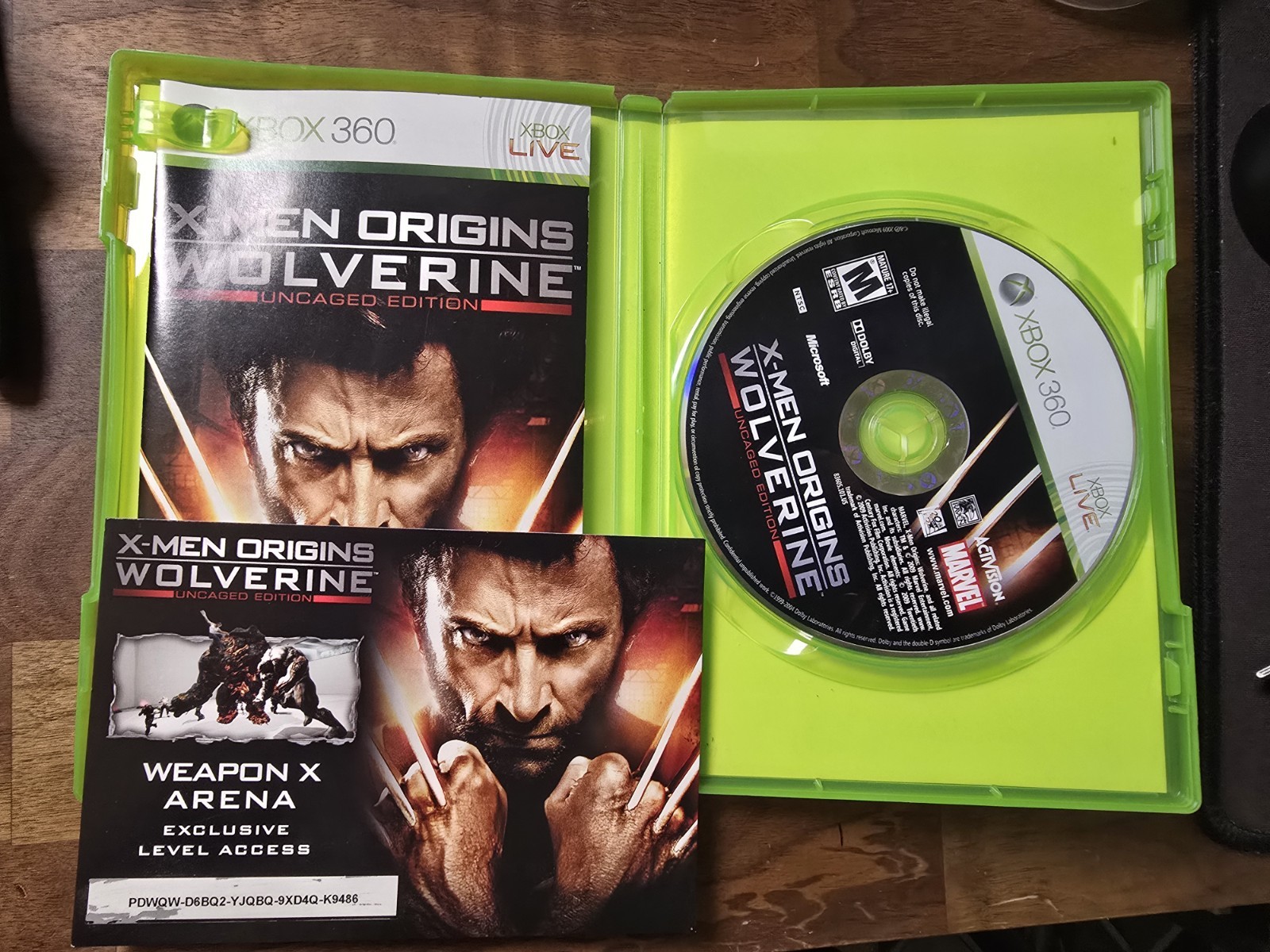 X-Men Origins Wolverine Uncaged Edition Xbox 360, 2009)CIB Complete TESTED/WORKS