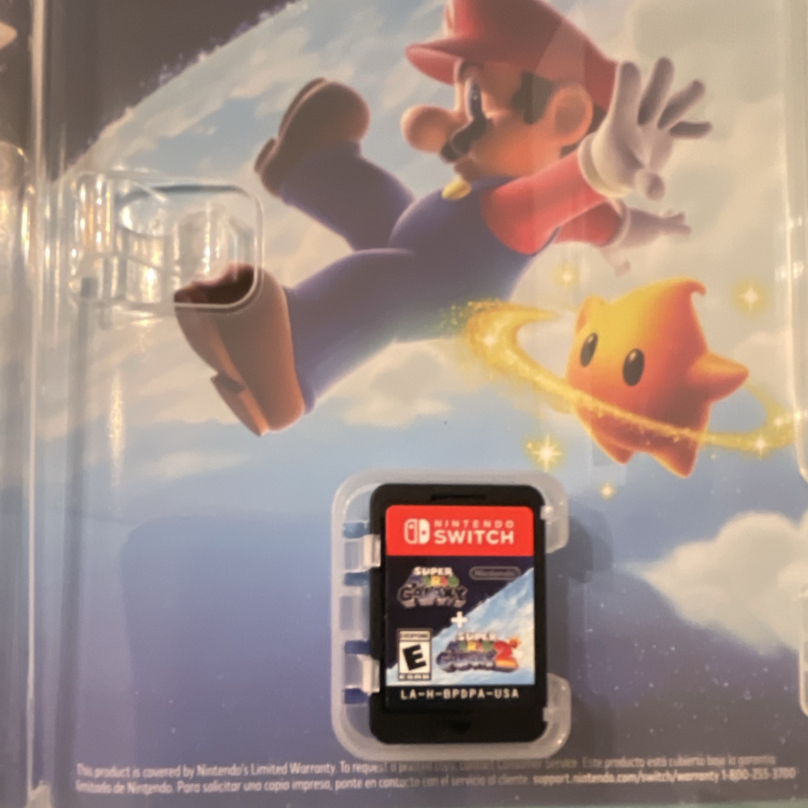 Nintendo Super Mario Galaxy + Galaxy 2 Switch w/ Case & Manual, E, NTSC-U/C
