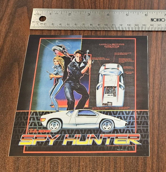 Bally Midway arcade Spy Hunter Atari sticker decal NEW