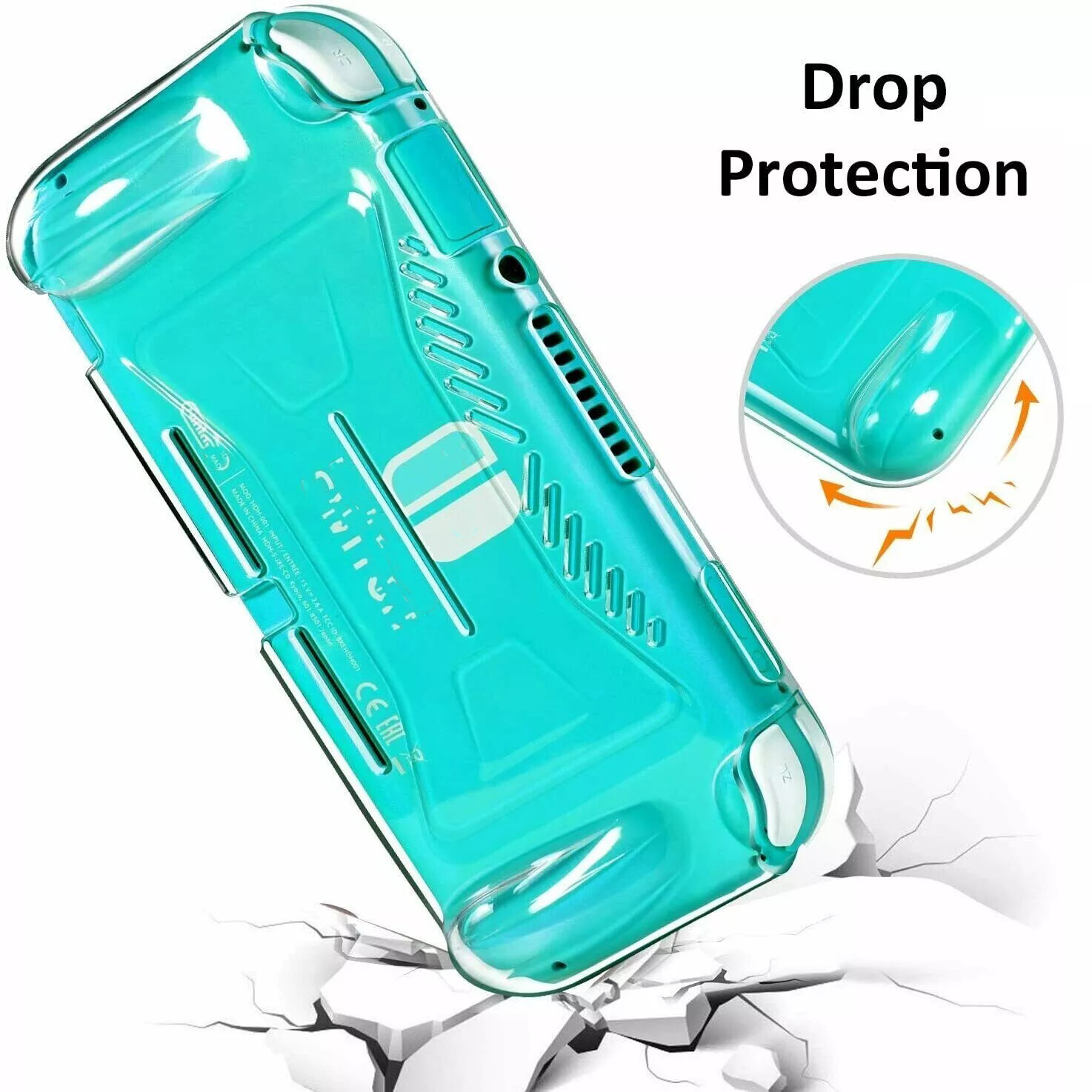 For Nintendo Switch Lite Case – Clear Soft TPU Silicone Transparent Back Cover