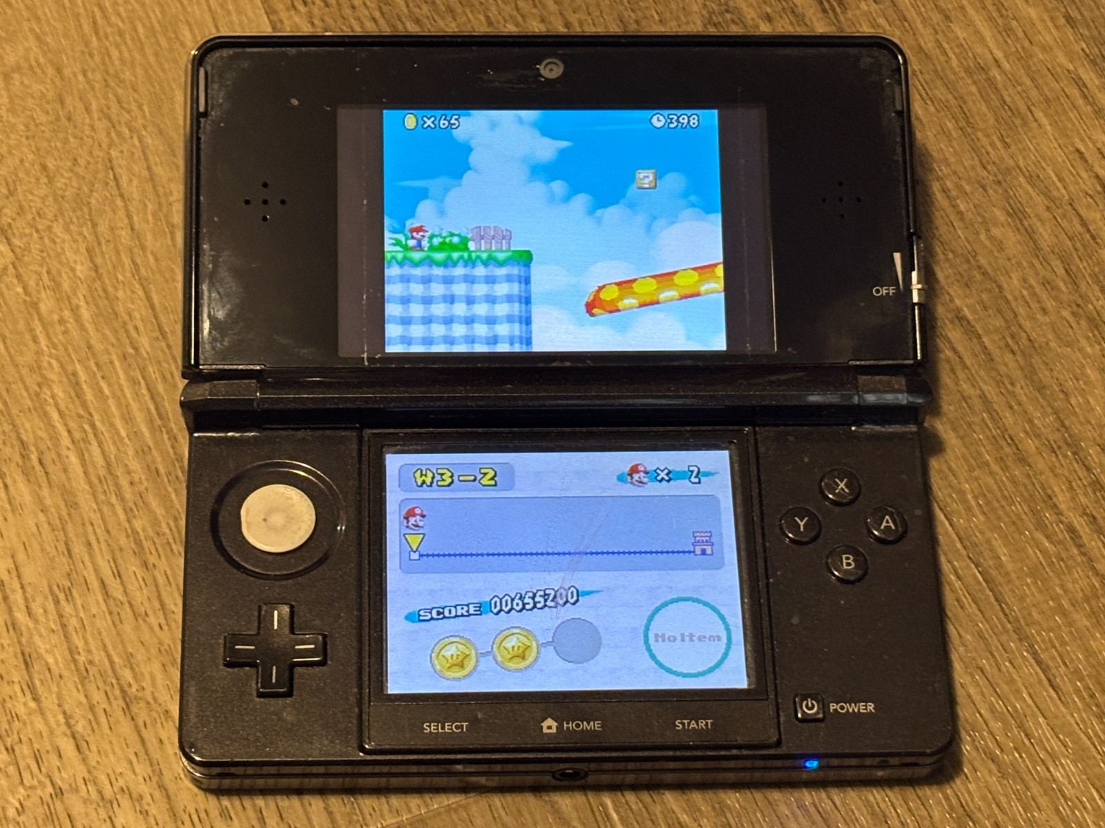 Nintendo 3DS Cosmo Black Handheld Console System Authentic Tested