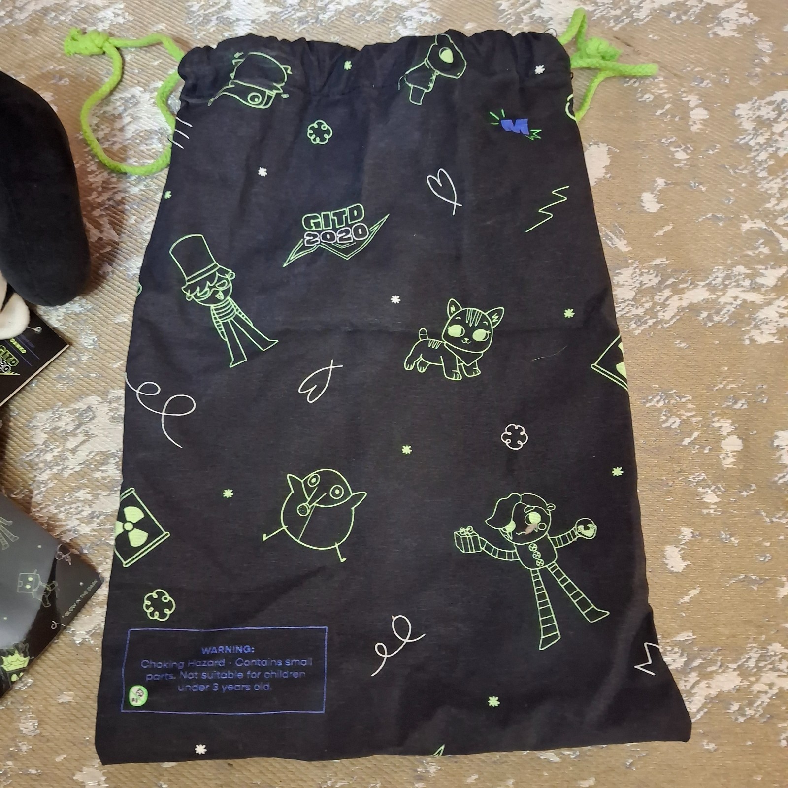 Makeship Dawko Poppet Plush Doll w/ Bag Official GITD 2020 Limited Edition