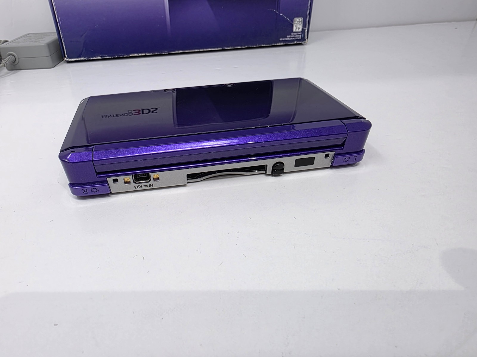 Nintendo 3DS Handheld Console Midnight Purple (Complete in Box Cib) * NTSC-USA