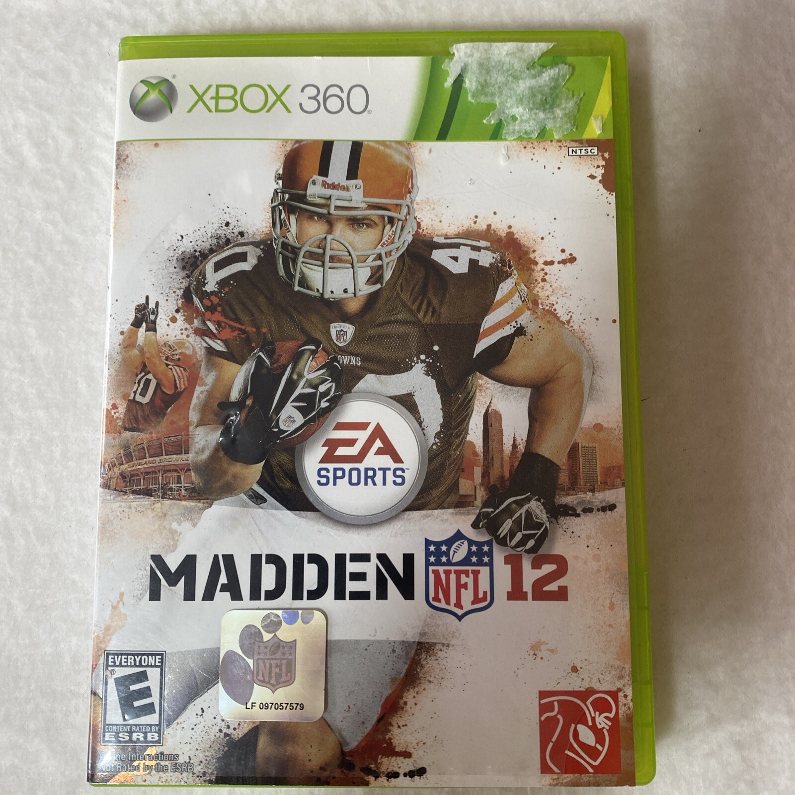 Madden NFL 12 Microsoft Xbox 360, 2011 Video Game No Manual