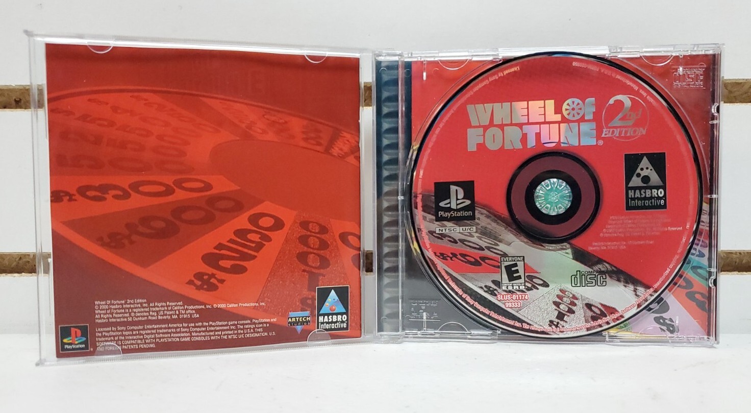 Wheel of Fortune 1st & 2nd Edition (Sony Playstation 1, PS1) Black Label *READ*