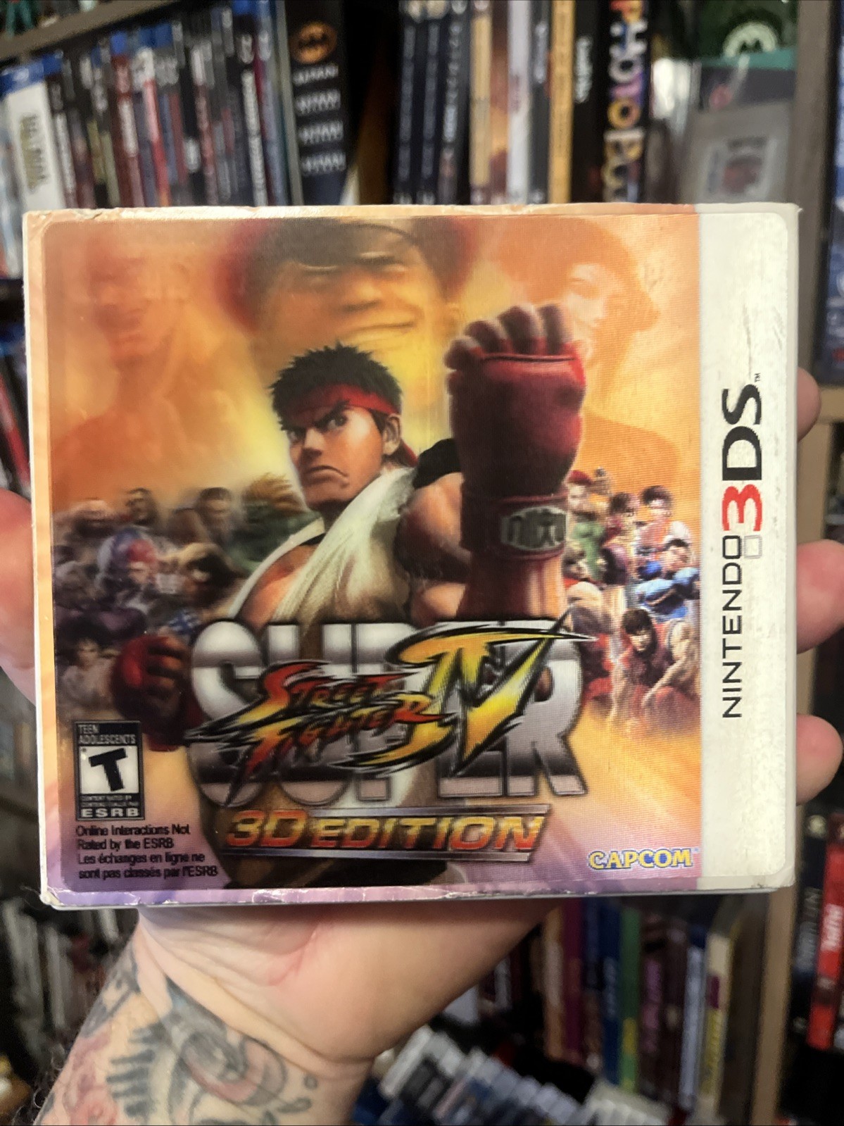 Super Street Fighter IV 3D Edition (Nintendo 3DS, 2011) w/ Slip & Manual