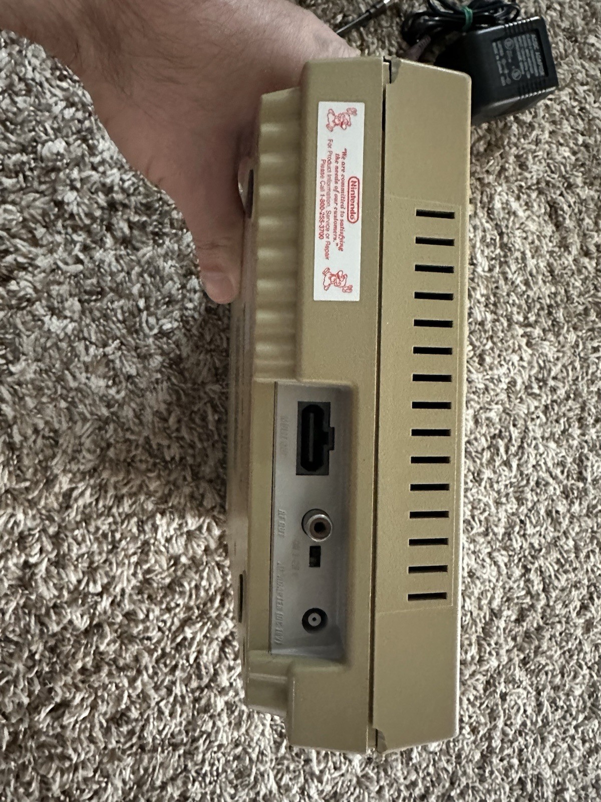 Yellowish Super Nintendo SNES Console Tested Working/GAME IS NOT INCLUDED