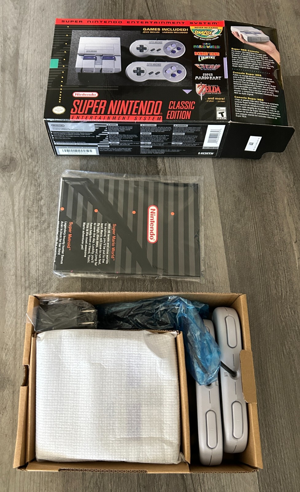 OPEN Box Super Nintendo Classic Mini Entertainment System SNES 21 Games