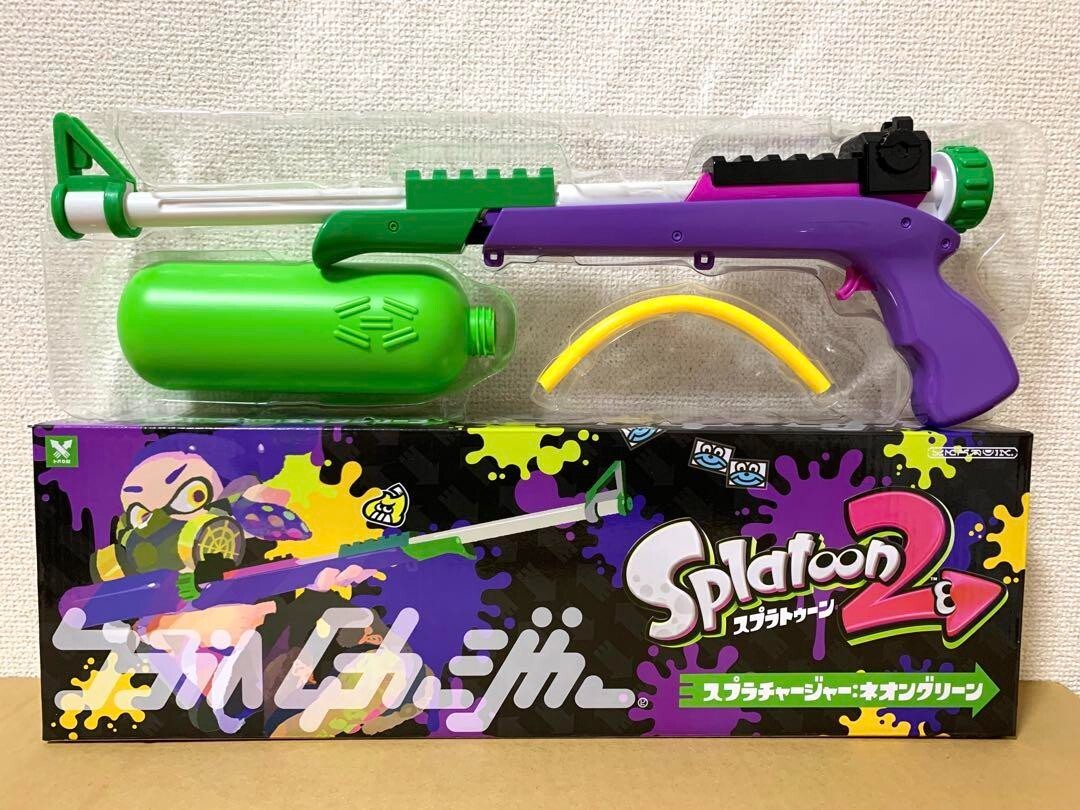 Spla Charger Water Gun Toy Nintendo Splatoon 2 Neon Green 1 Piece SPT-621GRN New