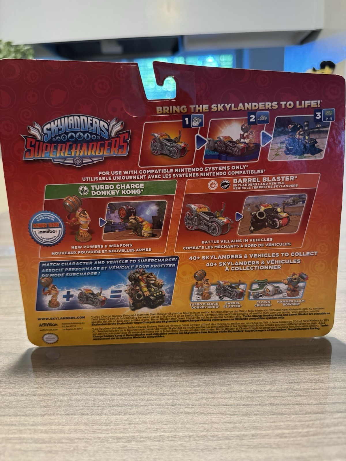 Skylanders SuperChargers Turbo Charge Donkey Kong + Barrel Blaster