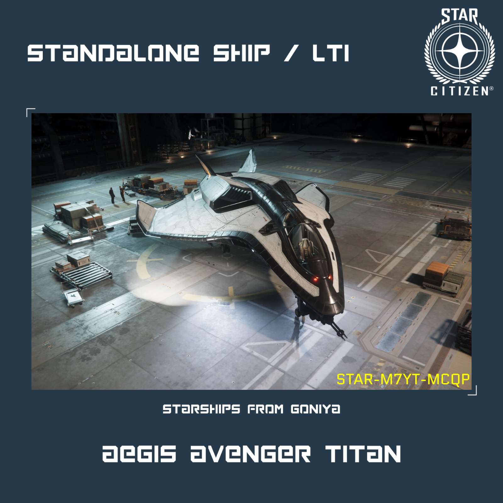 STAR CITIZEN – AEGIS AVENGER TITAN – LTI – CCU’d – (Lifetime Insurance)
