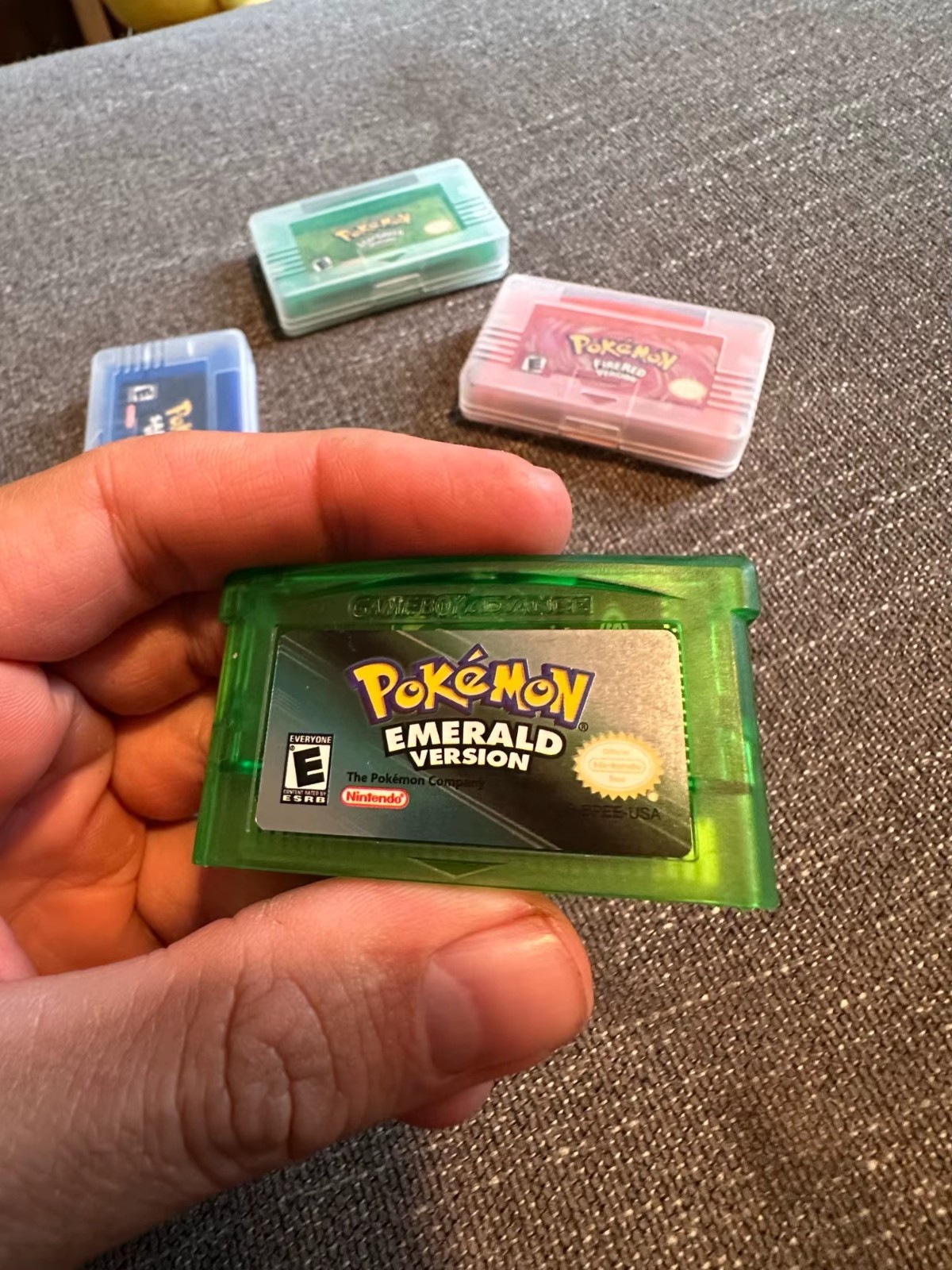 Pokemon Emerald Version Cartridge for Game Boy Advance (GBA) – Tested and Saves!
