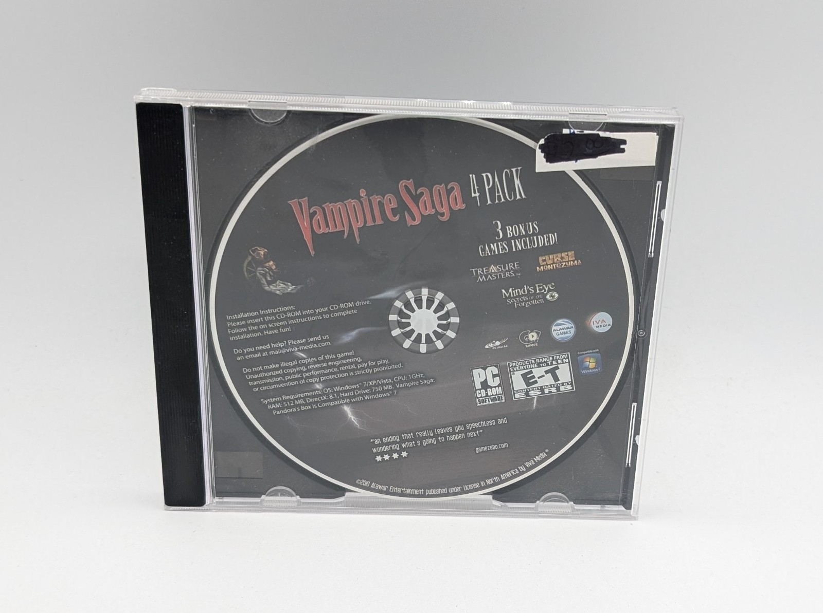 Vampire Saga: Pandora’s Box Bonus Edition (PC, 2010)