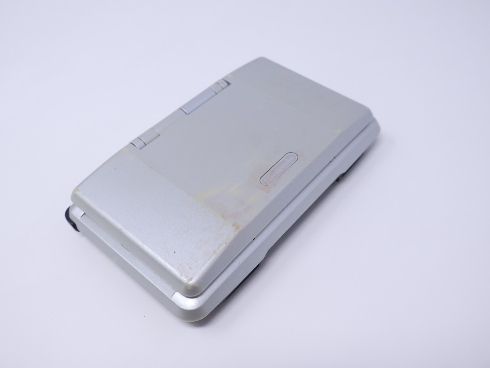 Nintendo DS Handheld Console Tested Working Titanium Silver w/ Charger & Stylus