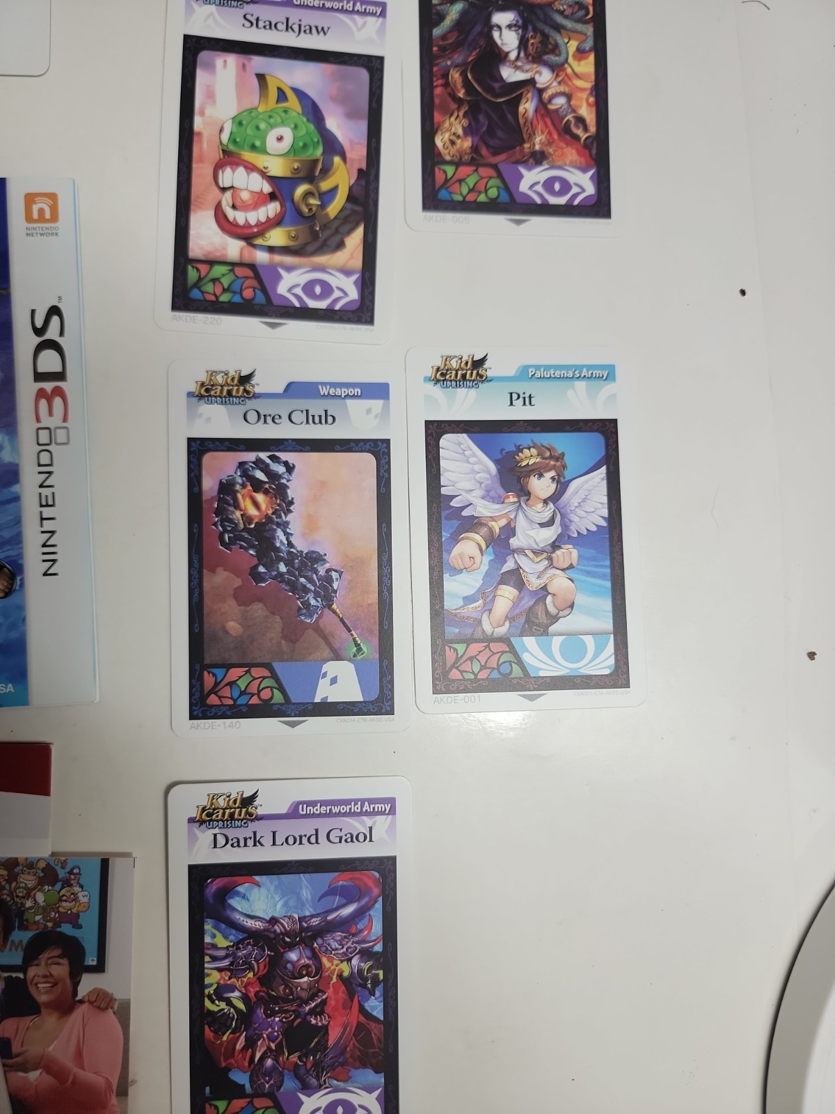 Kid Icarus Uprising Nintendo 3DS 2012 CASE & MANUAL, Box – No Game or AR Cards