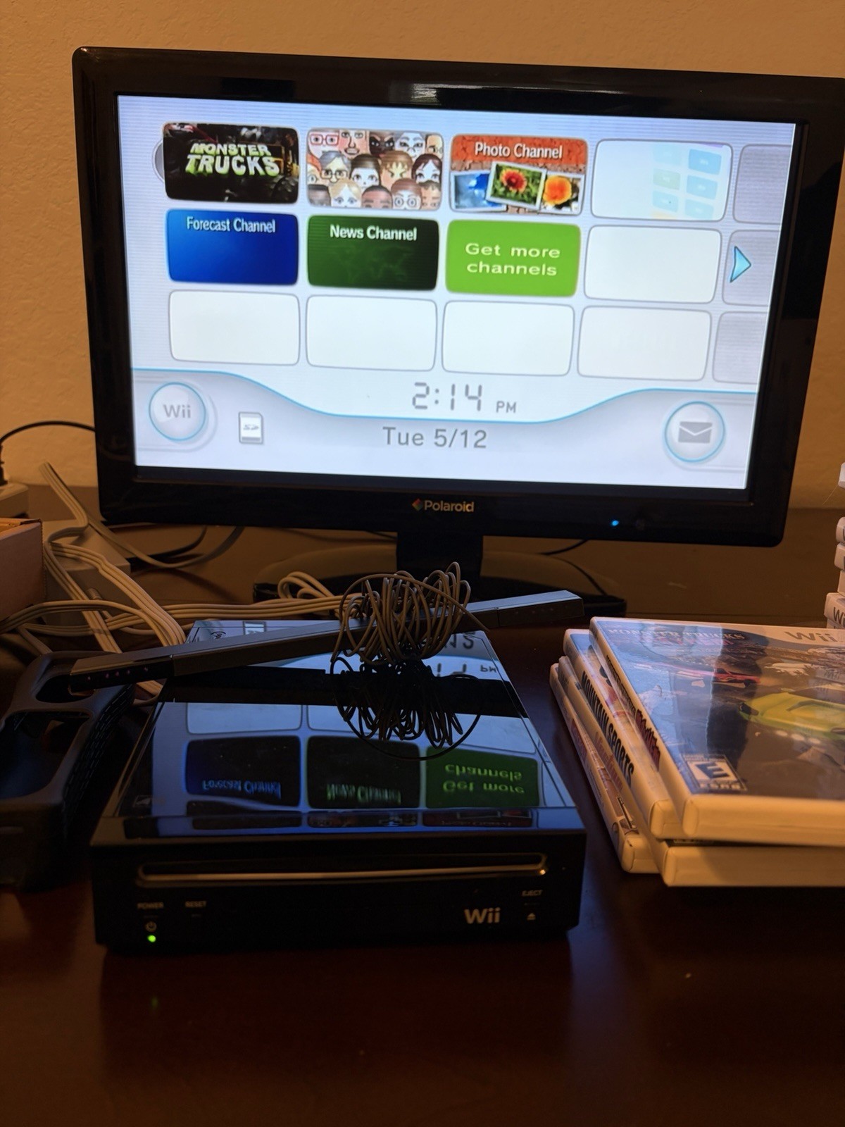 Nintendo Wii RVL-101 Console Bundle W/ 4 Games Soundtrack Remote Cables TESTED