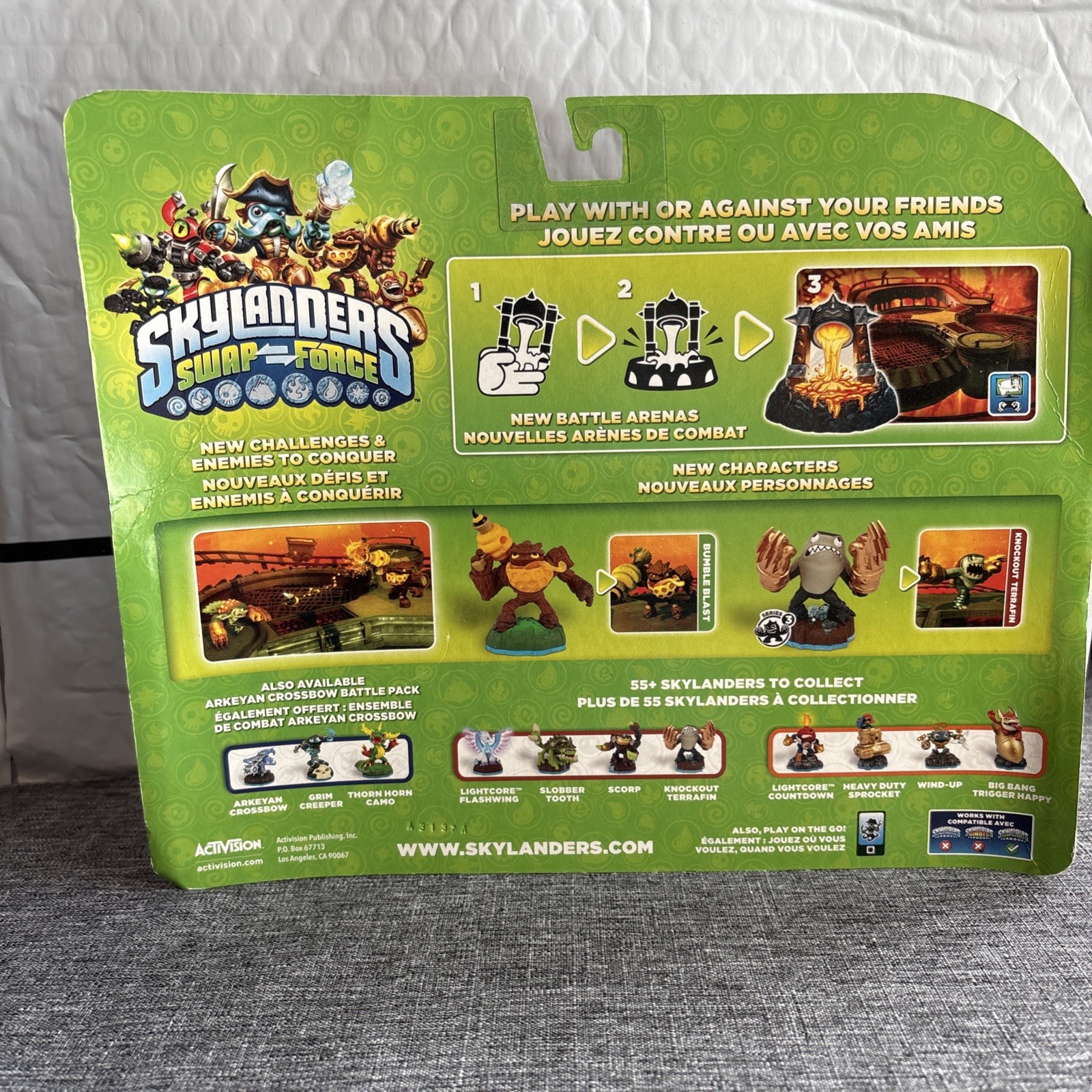 Skylanders Fiery Forge Battle Pack Bumble Blast Knockout Terrafin -Swap- Force