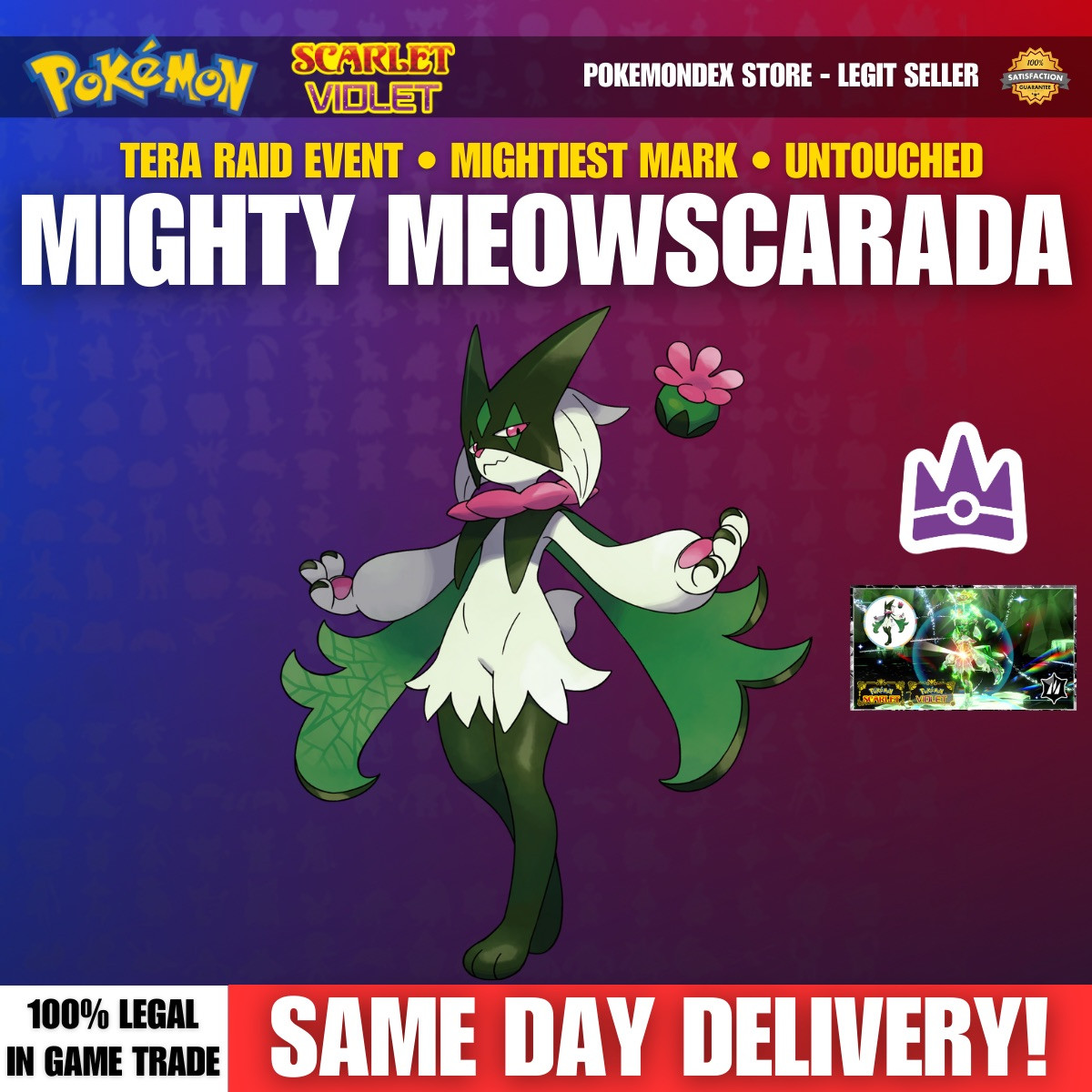 MIGTHY MEOWSCARADA ⭐️ NEW 7 STAR TERA RAID EVENT ✨ Pokemon Scarlet And Violet