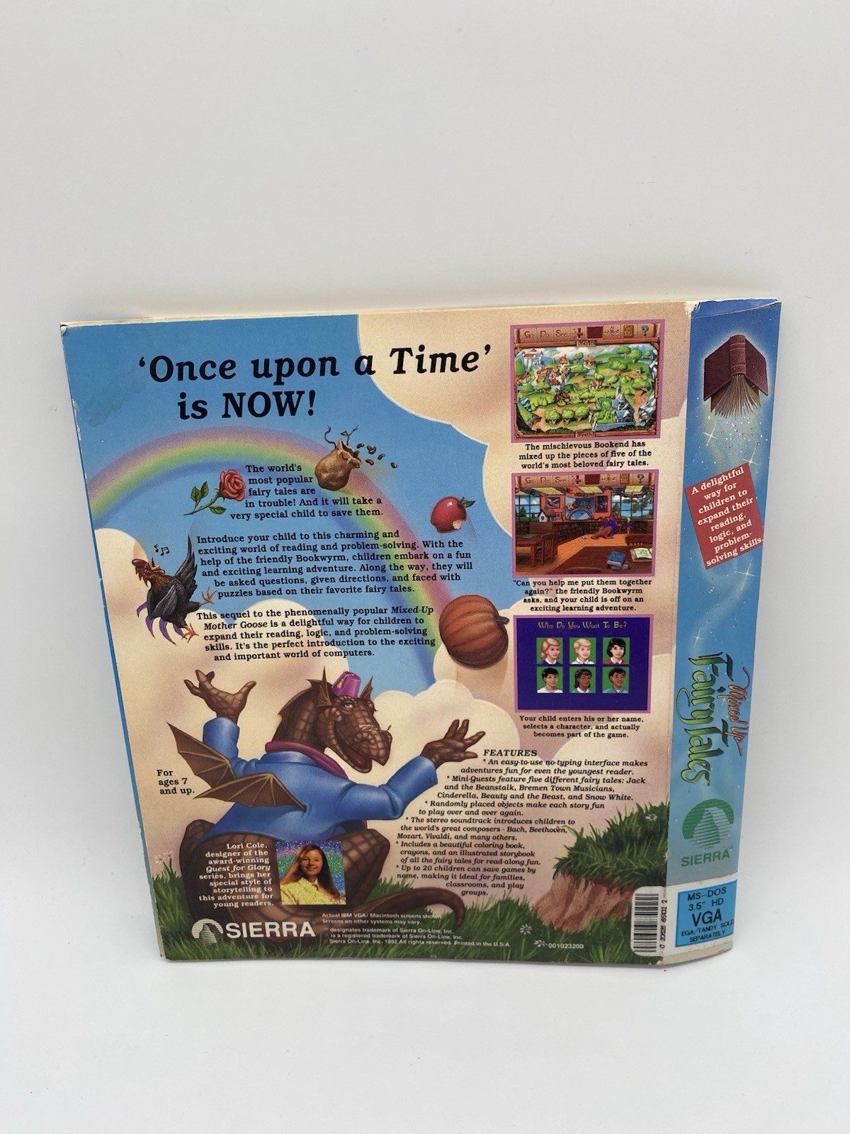 Mixed Up Fairy Tales Sierra PC Game Big Box Only Animated Adventure
