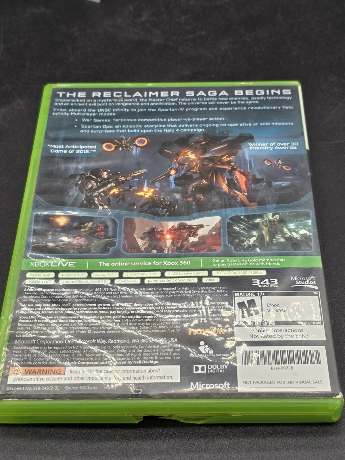 Halo 4 – Xbox 360 343 industries Microsoft studios 2 disc