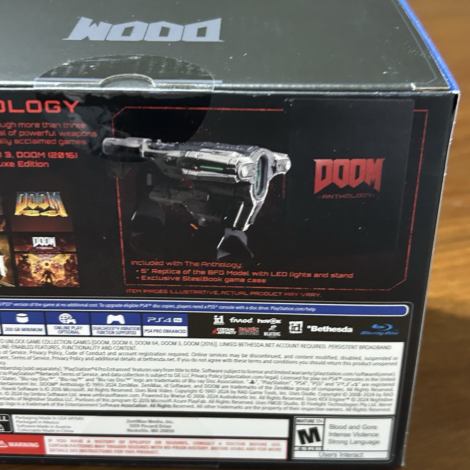 DOOM ANTHOLOGY Collector’s Edition For PS4 Upgrade to PS5 BRAND NEW 6 Doom Games