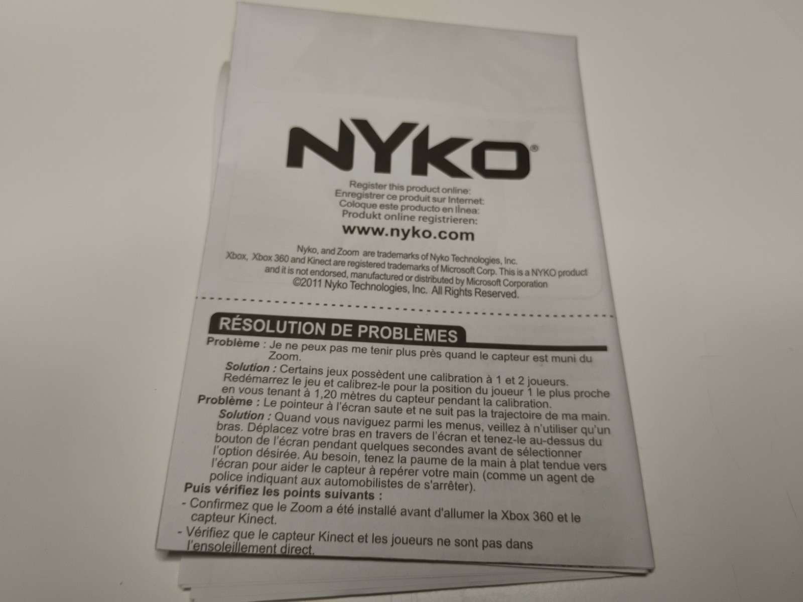 Nyko Kinect Sensor Zoom For Small Rooms Microsoft Xbox 360