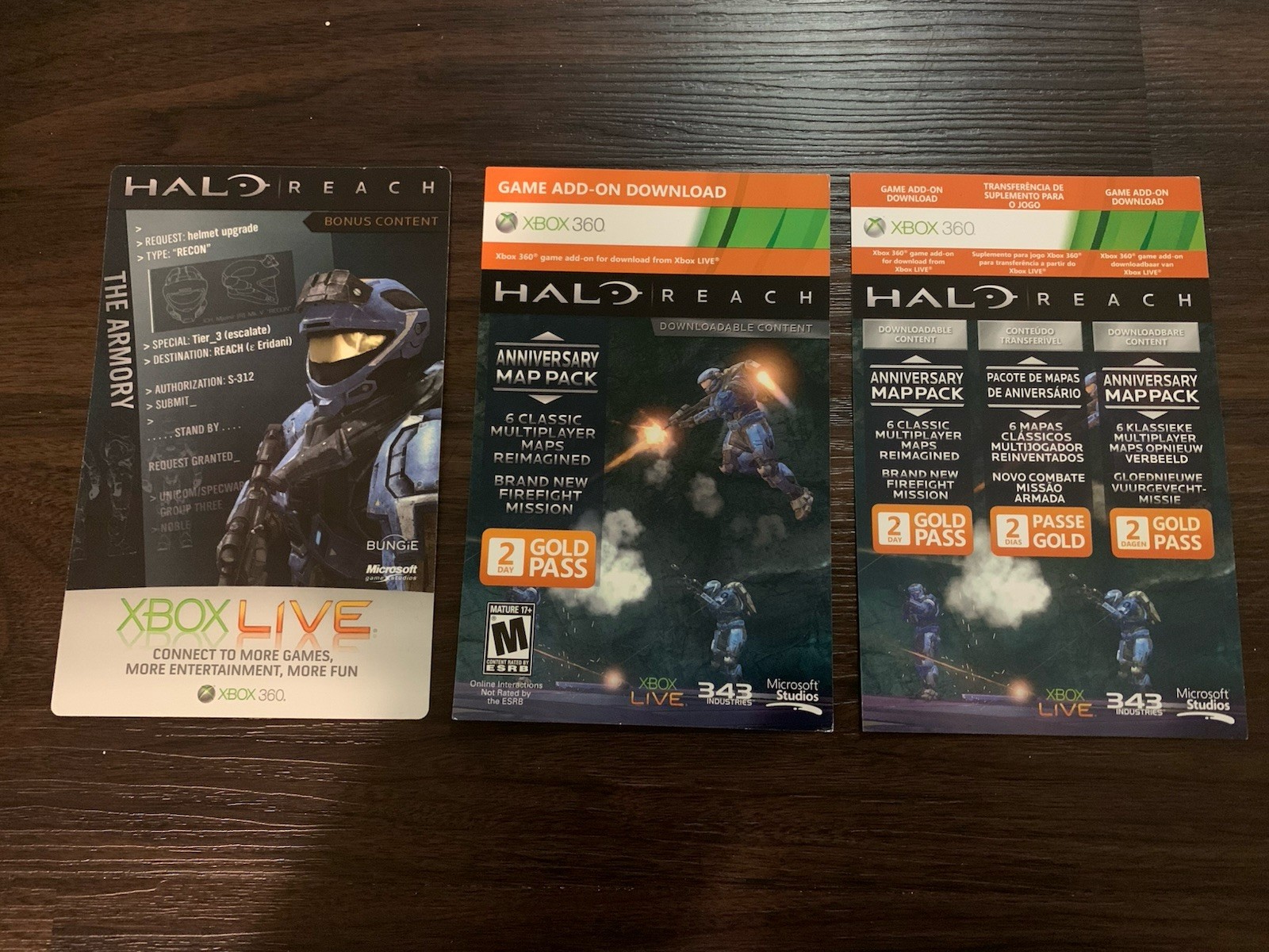 Extremely Rare Official Bungie Halo Reach UNSC Tri-Fold Wallet / Bonus Content