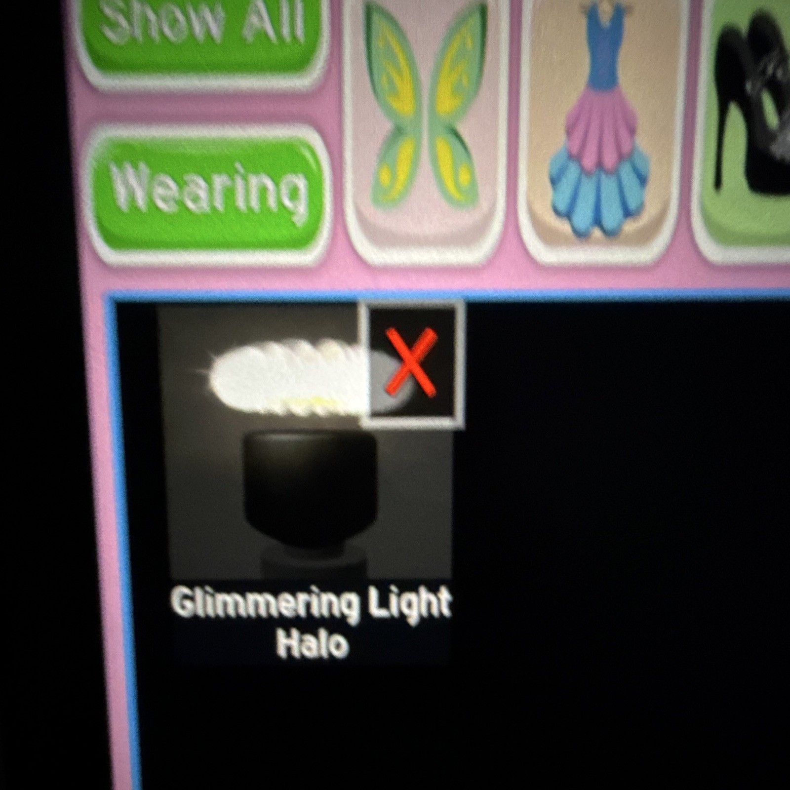 Glimmering Light Halo ROYALE HIGH Virtual Game Item/Accessory