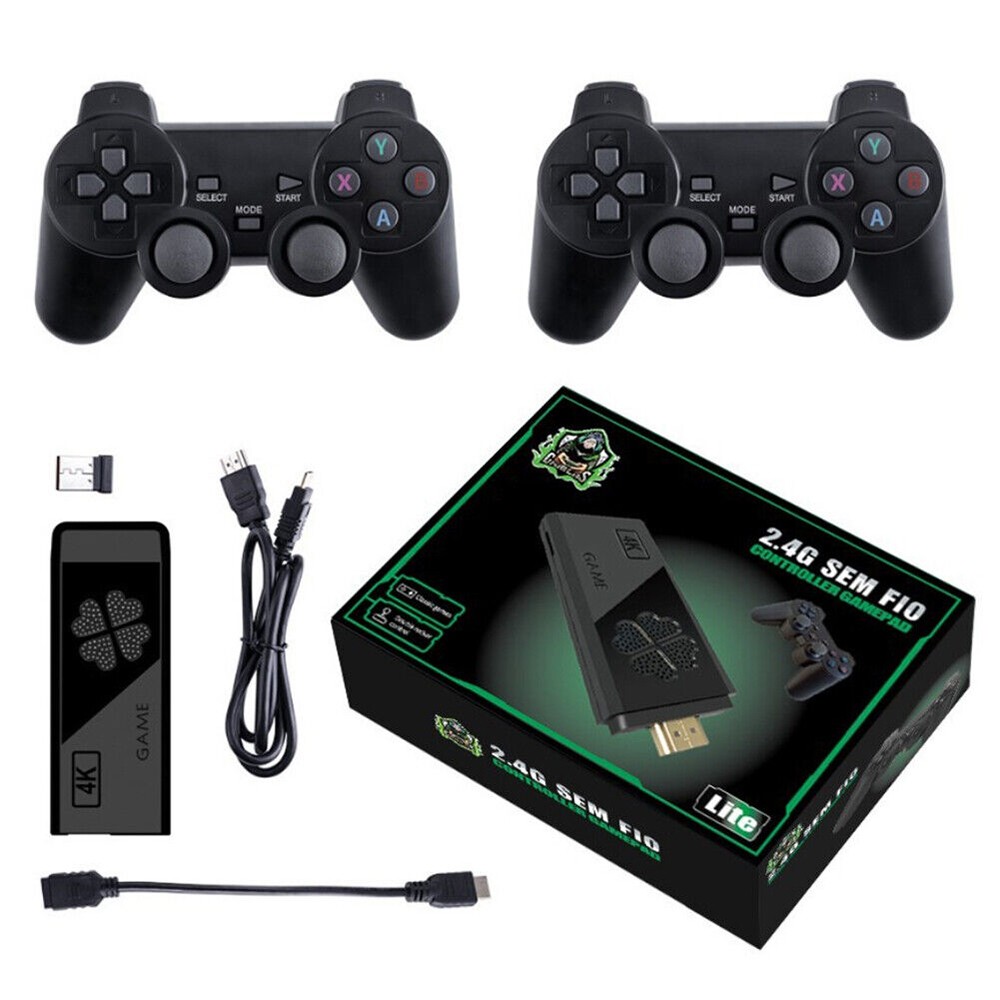 X2 Game Stick Retro Game Console 4K HD Wireless Controller 64G 20000 Games AAM