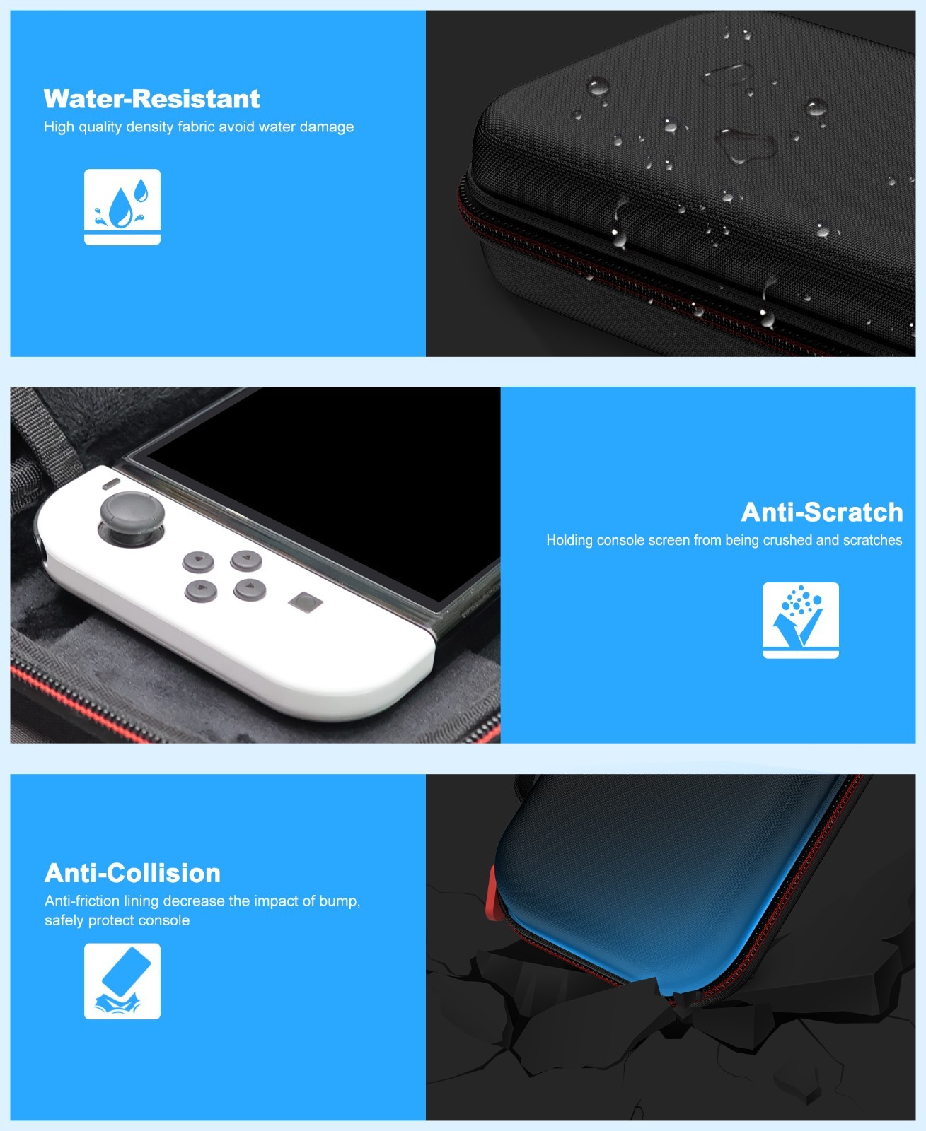 Carrying Case FOR Nintendo Switch 2&New Switch OLED Model (2021) Hard Travel Bag