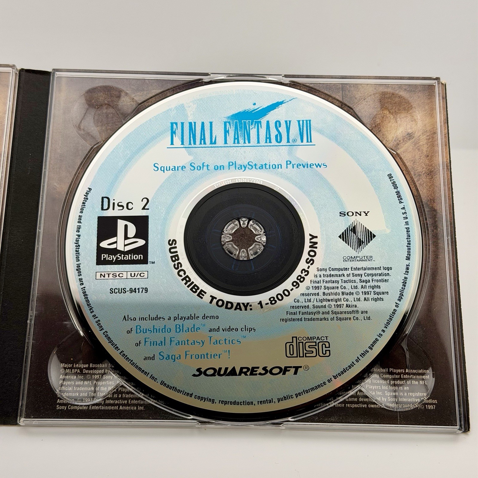 PlayStation Underground Vol Number 2 – 1997 Demo – Final Fantasy VII and more
