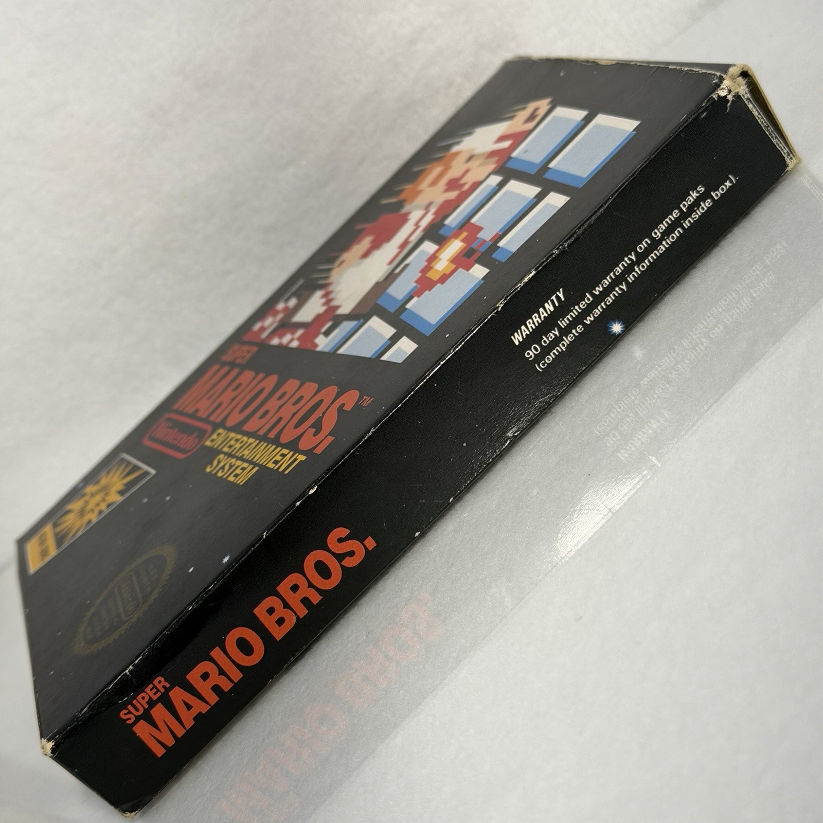 Super Mario Bros 1⭐️NICE 5 Screw Hangtab Complete CIB⭐️Nintendo NES Original USA