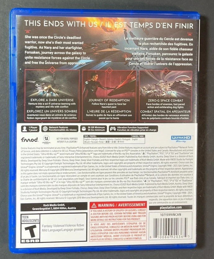 Chorus PS5 Brand New Game ( 2021 Shooting )
