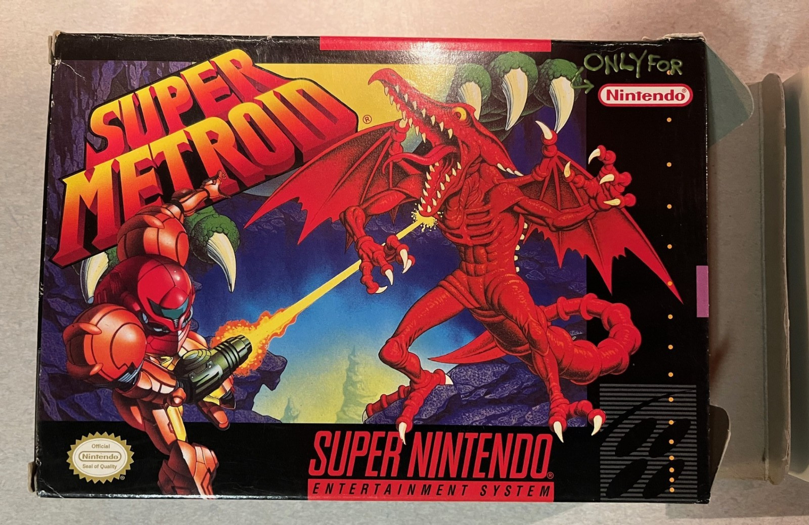 SNES Super Metroid CIB + Inserts Good Condition / Clean & Tested