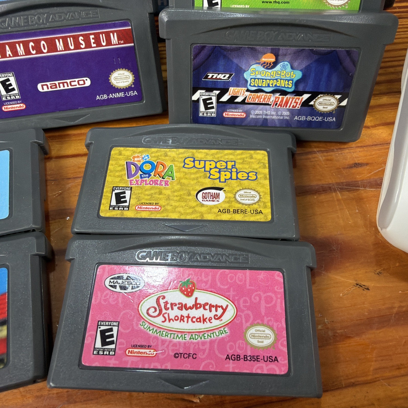 Nintendo Game Boy Advance Handheld HUGE BUNDLE Purple Indigo 14 Games PLUS!