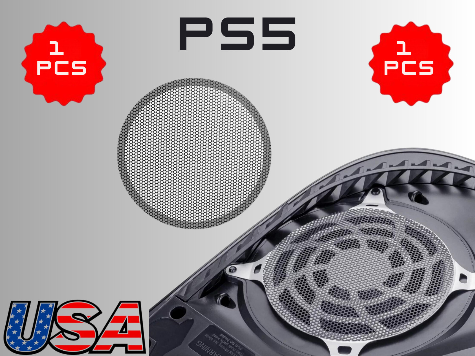 1 Pack Dust Filter for PS5 Heatsink Fan Dust Cover with Cooling Vents for PS5…