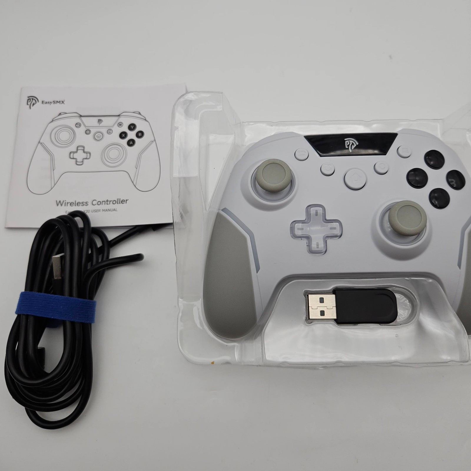 EasySMX X20 Wireless Gaming Controller RGB Backlit PC/Switch/Android/Steam iOS