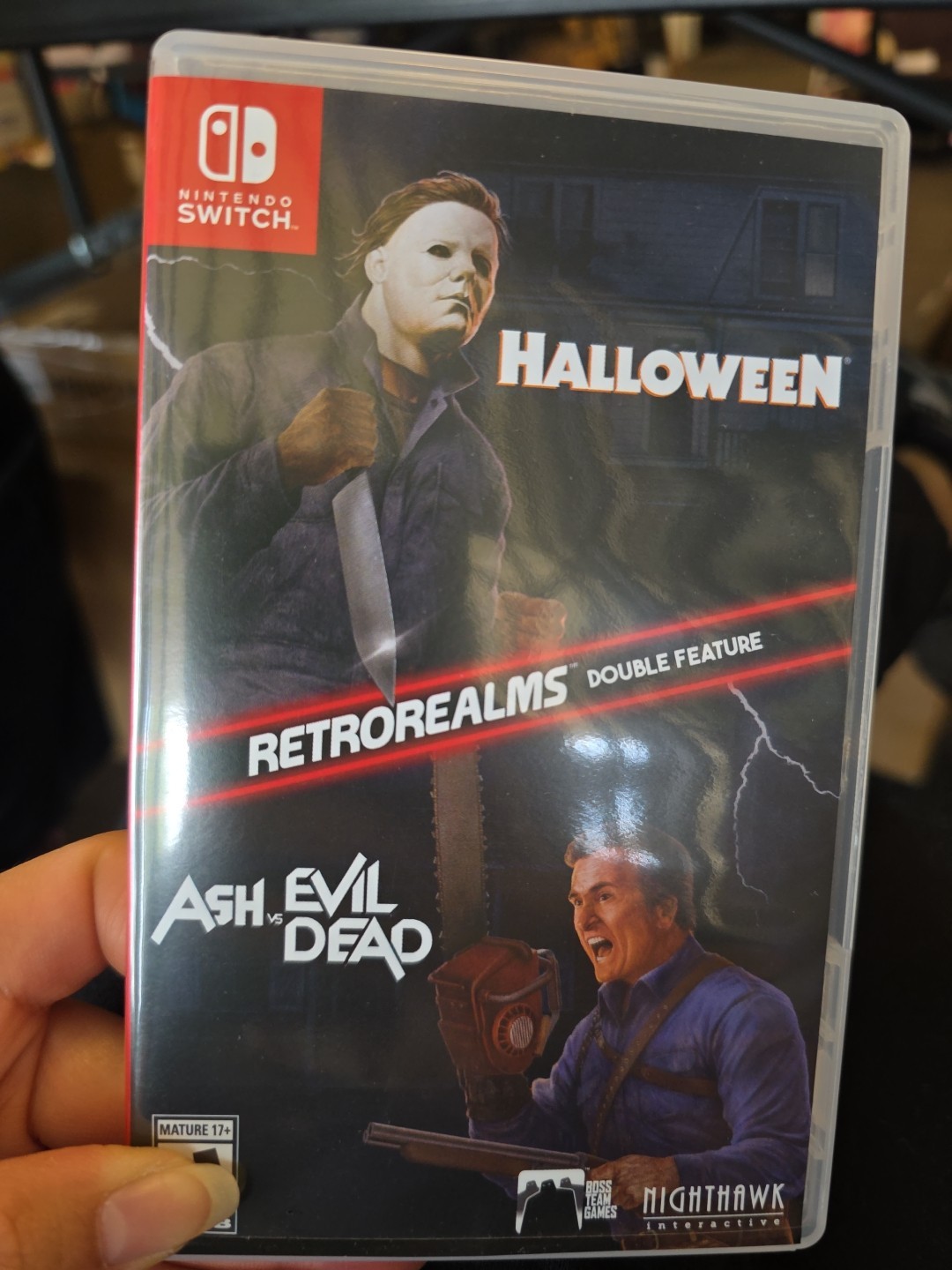 Nighthawk Halloween/Ash vs Evil Dead RetroRealms Nintendo Switch Horror