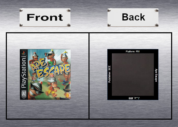 Ape Escape Video Game Box Art *PS1* High Quality Magnet
