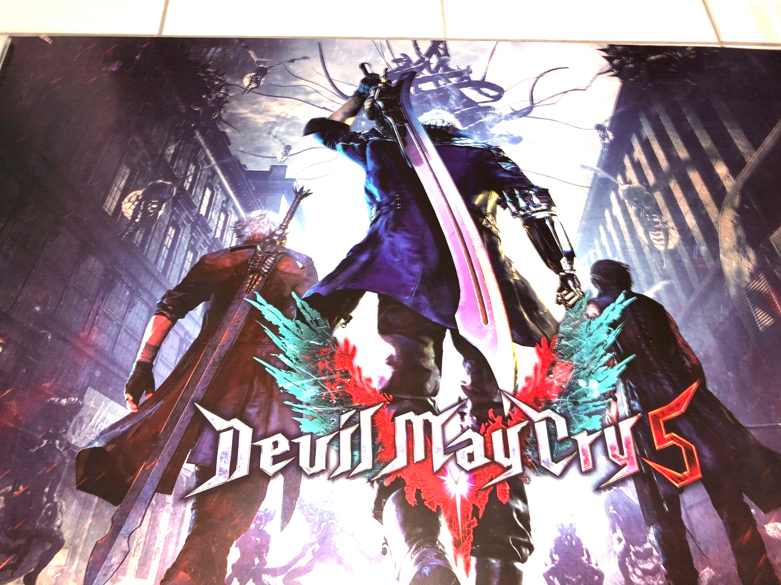 DEVIL MAY CRY 5 2019 HORROR RARE ORIG AUST NMINT MA15+ PS4 XBOX ONE GAMES POSTER